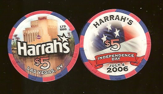 $5 Harrahs 4th of July 2006