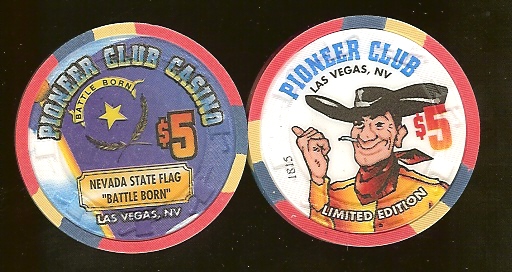 $5 Pioneer Club Nevada State Flag
