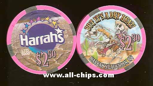 All-Chips.com - $2.50 Harrahs But its Dry Heat laughlin (Horse)
