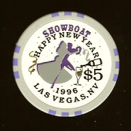 $5 Showboat Happy New Year 1996