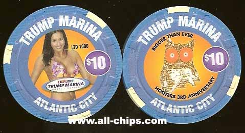 MAR-10u $10 Trump Marina Hooters 2nd 3rd Anniversary (Should be 4th)