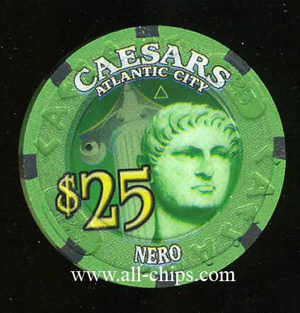 Cae-25k $25 Caesars Nero UNC