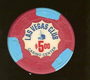 $5 Las Vegas Club Casino Center 15th issue