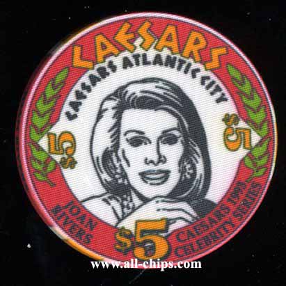 CAE-5o Caesaer $5 1993 Celebrity Series Joan Rivers AU