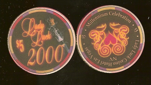 $5 Lady Luck Millennium 2000