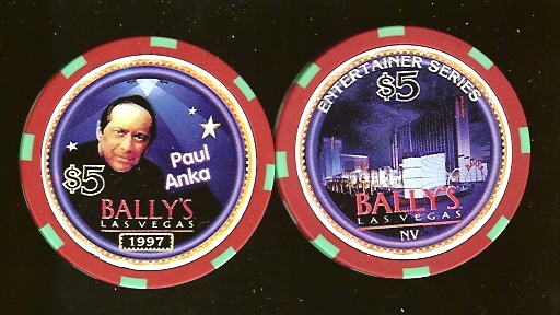 $5 Ballys Entertainer Series Paul Anka
