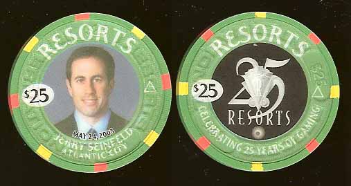RES-25f $25 Resorts Jerry Seinfeld