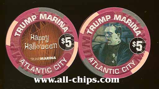 MAR-5aj $5 Trump Marina Halloween Frankenstein