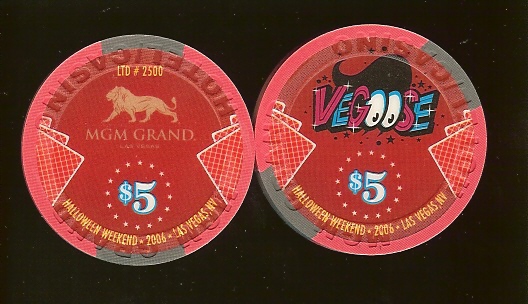 $5 MGM Grand Vegoose Halloween 2006