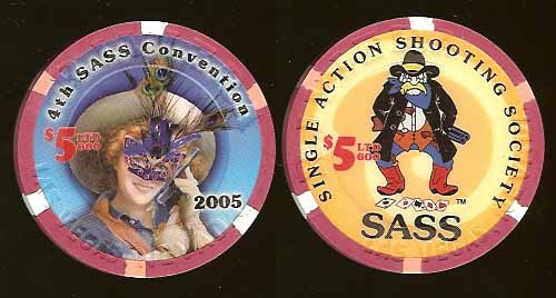 $5 Riviera SASS Single Action Shooting Society 3rd Convention 2005 