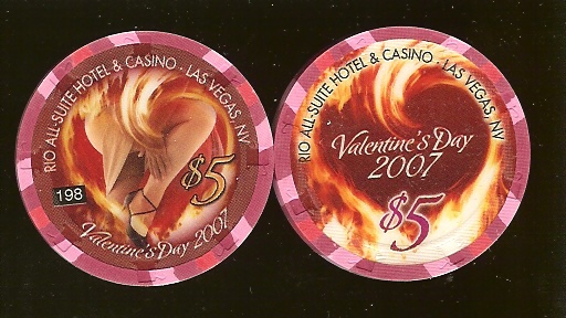 $5 RIO Valentines Day 2007 Numbered