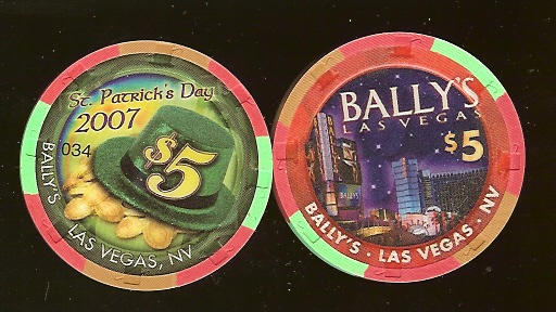 $5 Ballys St. Patricks Day 2007