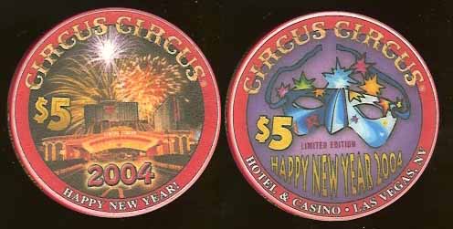 $5 Circus Circus Happy New Year 2004
