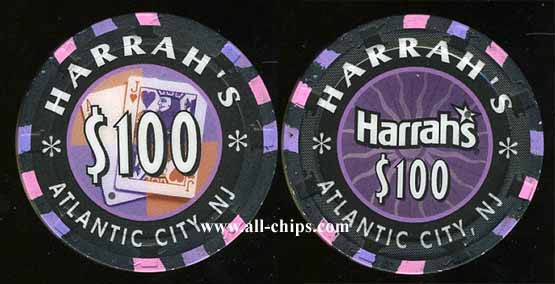 HAR-100c $100 Harrahs Atlantic City