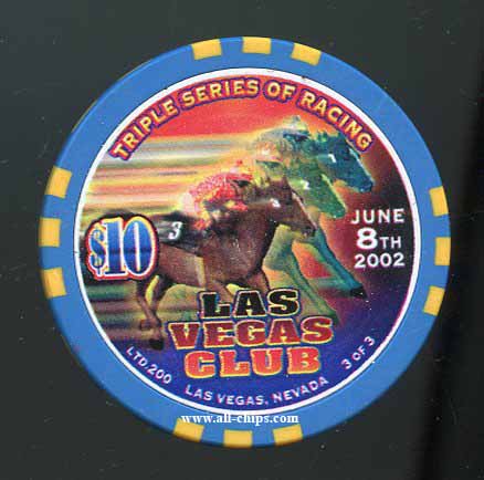 $10 Las Vegas Club Preakness June 8th 2002