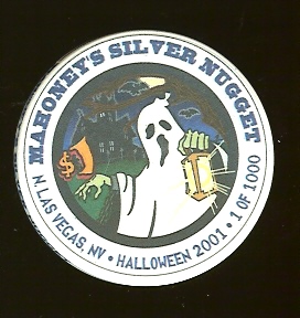 $1 Mahoneys Silver Nugget Halloween 2001