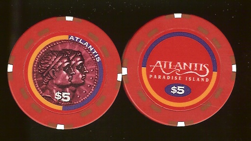 $5 Atlantis Casino Paradise Island Bahamas