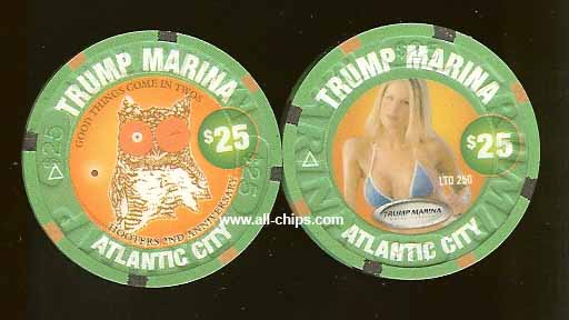 MAR-25j $25 Trump Marina Hooters 2nd Anniversary 