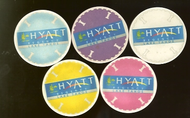 Hyatt Regency Lake tahoe Table 1 - 5 chip set