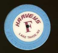 harrahs lake tahoe lt Blue F Drilled 1980's