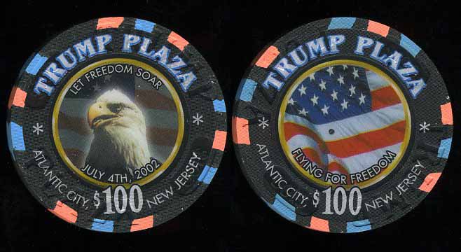 TPP-100d $100 Trump Plaza 4th of July 2002 
