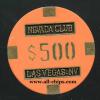$500 Nevada Club Las Vegas Intimation 