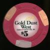 $5 Gold Dust West Carson City