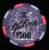 HAC-500a $500 Hilton 1st issue Back Up Notched