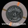 $3 Bellagio Drop Chip 2011 (Hard to get)