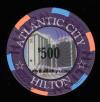 HAC-500b $500 Hilton Atlantic City 2nd issue