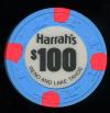 $100 Harrahs 12th issue Reno and Lake Tahoe  1970's