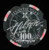 HAC-100 $100 Hilton Atlantic City 1st issue Notched Salesman Sample