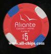 $5 Aliante Casino New Rack 11/12 Obsolete