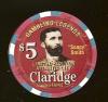 CLA-5i $5 Claridge Gambling Legends Soapy Smith