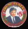 TPP-5a CC $5 Trump Plaza Donald 10th Anniversary