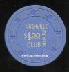$1 Nashville Nevada Club 1st issue 1961