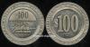 T-HAC-100a $100 Hilton 2nd issue Slot Token