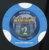 $2 Silver Legacy Poker Room Drop Chip 