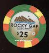 $25 Rocky Gap Casino Resort 2nd issue Cumberland, MD.