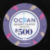 ORC-500 $500 Ocean Resort Casino Atlantic City 1st issue