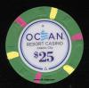 ORC-25 $25 Ocean Resort Casino Atlantic City 1st issue