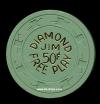 .50 Diamond Jims Free Play Green 1962