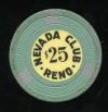 $25 Nevada Club 3rd issue 1953 Reno