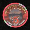 $5 Klondike Sunset Casino 1st issue 1999