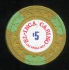 $5 EL-Inca Casino 1st Issue Las Vegas 1977
