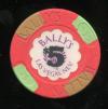 $5 Ballys 1st issue 1986