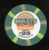 $25 Barleys Casino & Brewery 1st issue 1996
