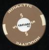 Caesars AC 3rd issue Roulette Brown Table 5