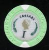 Caesars AC 2nd issue Green Table I