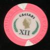Caesars AC 2nd issue Pink Table XII